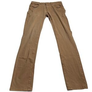 Lucky‎ Brand 30x32 5 Pocket Casual Pants Mens Khaki Tan Cotton Blend